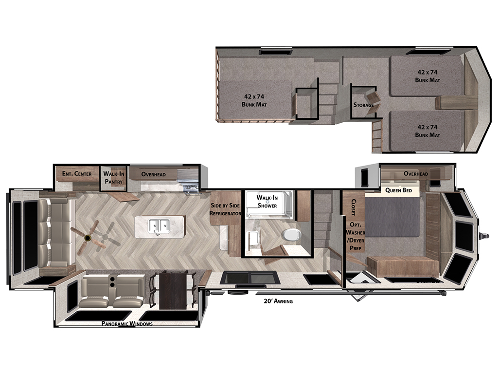 Salem Grand Villa 42DL Park Trailers by Forest River Build & Price