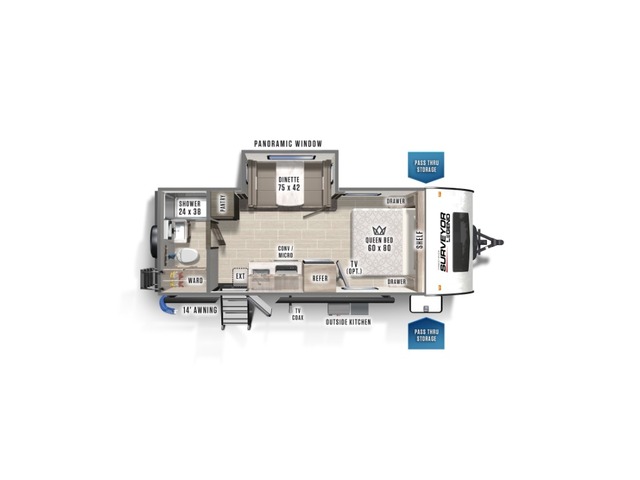 Surveyor Legend 19RBLE Travel Trailers by Forest River ...