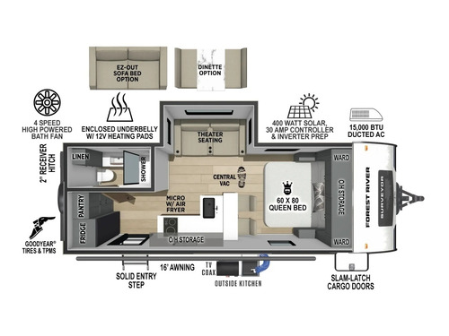 Surveyor Legend 202RBLE floorplan