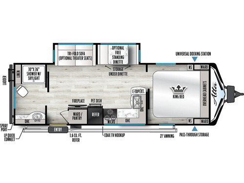 Alta 2600KRB floorplan