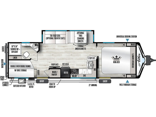 Alta 2800KBH floorplan