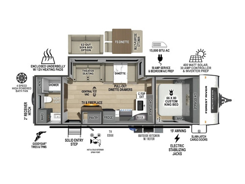 Grand Surveyor 267RBSS floorplan