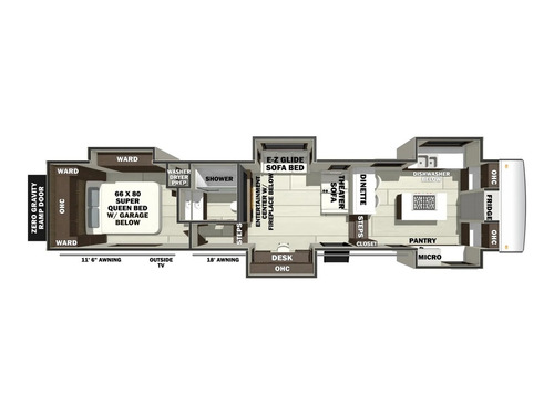 Riverstone 42FSKG floorplan