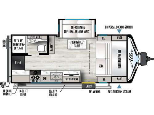Alta 1900MMK floorplan