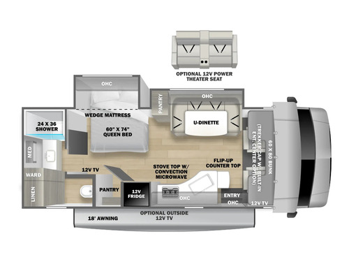 Sunseeker Classic 2440DS floorplan