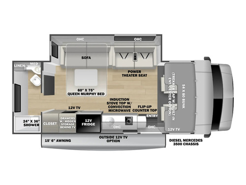 Sunseeker MBS 2400T floorplan