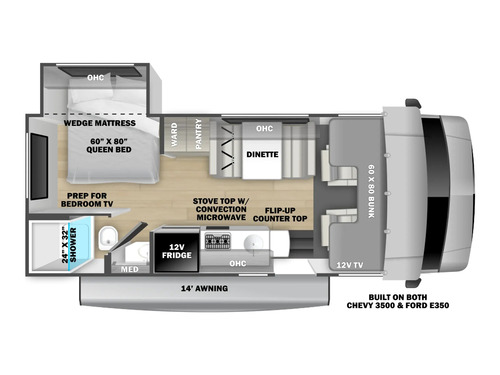Sunseeker LE 2250SLE floorplan
