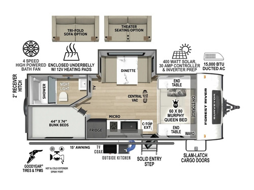 Surveyor Legend 19MDBLE floorplan