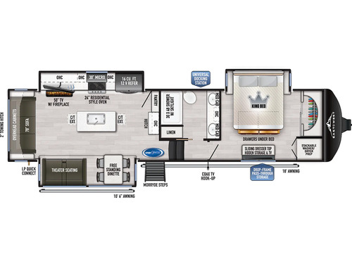 Ahara 365RL floorplan
