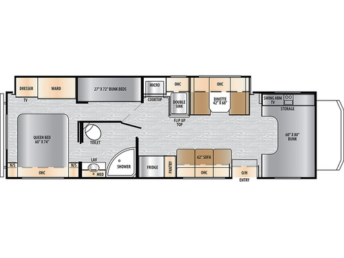 Entrada 3100FB floorplan
