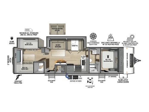 Surveyor Legend 303BHLE floorplan