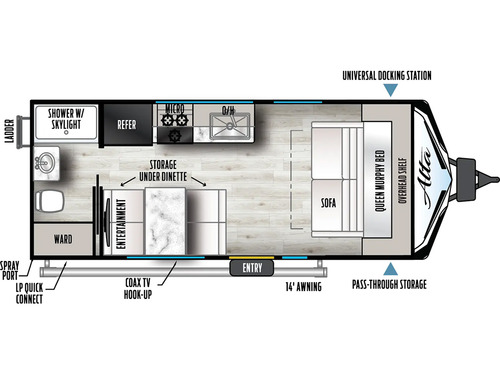 Alta 1600MRB floorplan