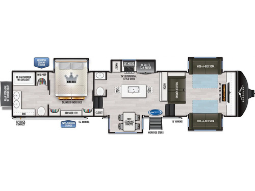 Ahara 380FL floorplan