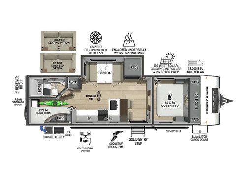 Surveyor Legend 260BHLE floorplan