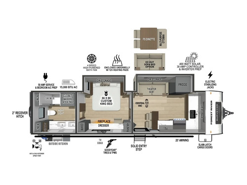 Grand Surveyor 268FKBS floorplan