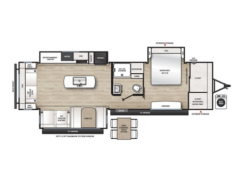 Catalina Legacy 313RLTS floorplan