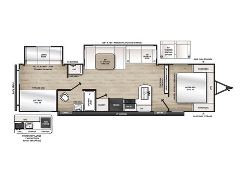 Catalina Legacy 323BHDSCK floorplan