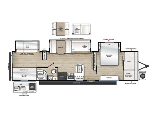 Catalina Legacy 343BHTS floorplan