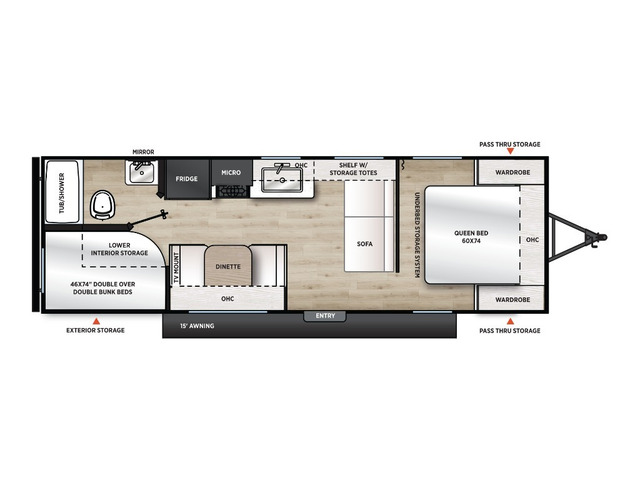 Catalina Summit 8 Travel Trailer Model 261BH by Coachmen Floorplan