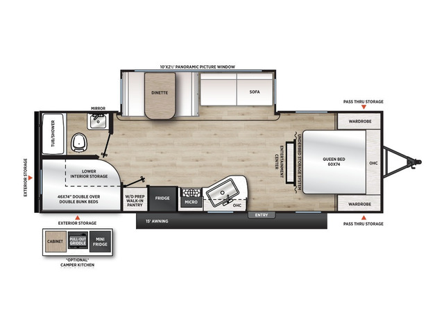 Catalina Summit 8 Travel Trailer Model 261BHS by Coachmen Floorplan
