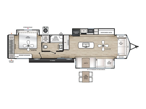 Catalina Destination 39MKTS floorplan