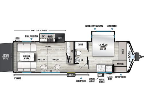 Alta 2870KTH floorplan