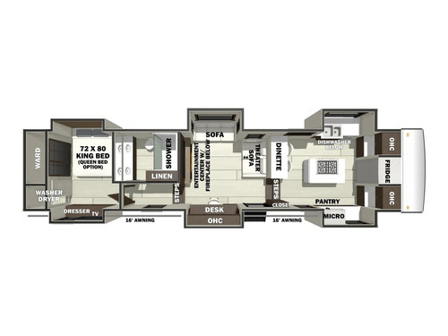 Riverstone 421FK floorplan