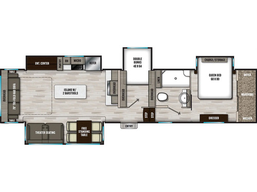Chaparral 360IBL floorplan