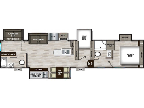 Chaparral 373MBRB floorplan