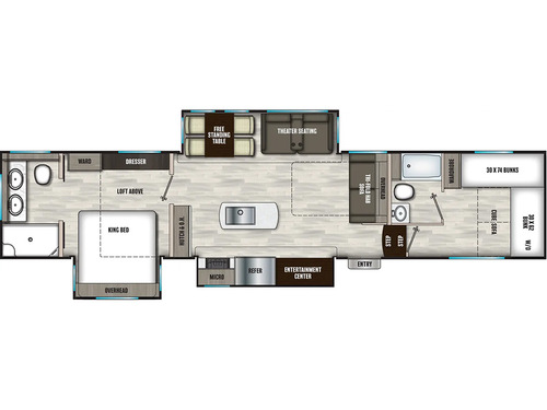 Chaparral 375BAF floorplan
