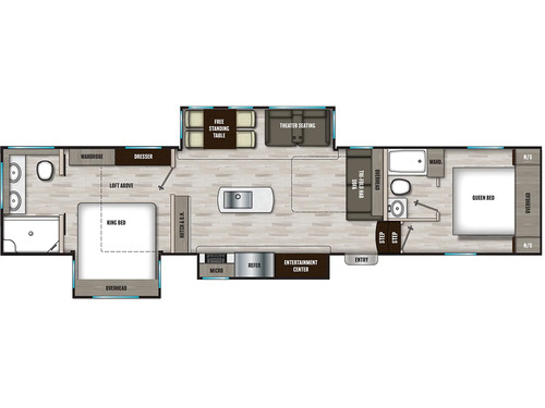 Chaparral 381DBL floorplan