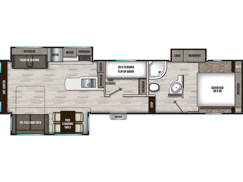 Chaparral Lite 30BHS floorplan