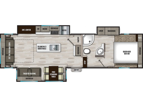 Chaparral Lite 30RLS floorplan