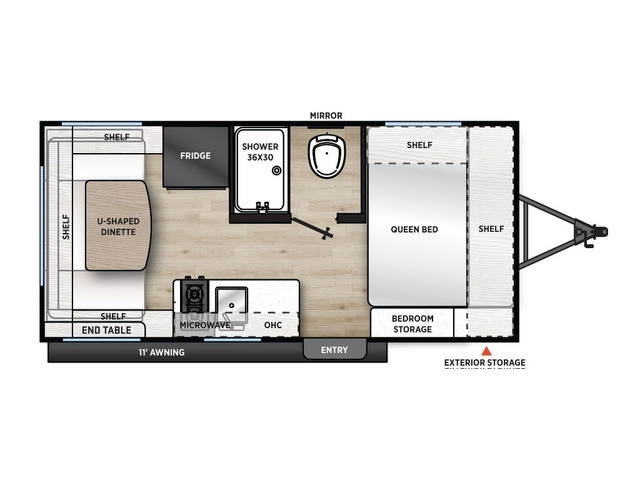 Catalina Summit 7 Travel Trailer Model 154RDX by Coachmen Floorplan