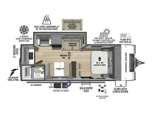 Surveyor Legend 204MKLE floorplan