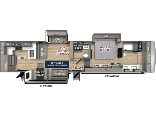 Columbus 384RKH floorplan