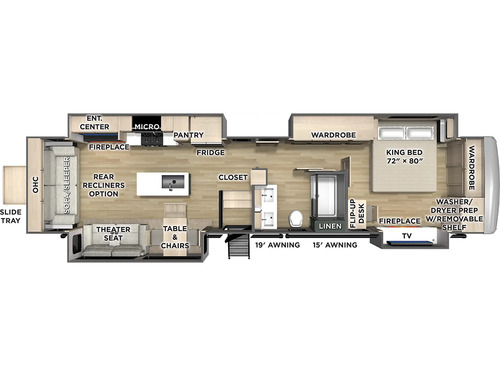 River Ranch 393RL floorplan