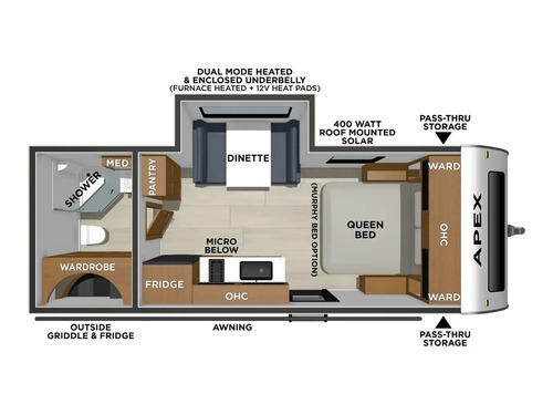 Apex Nano 203RBK floorplan