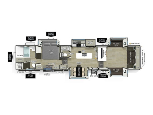 Arctic Wolf 3950SUITE floorplan