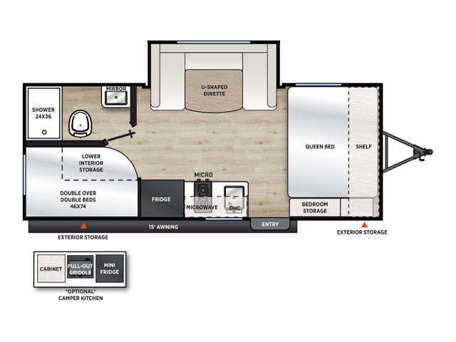 Catalina Summit 7 Travel Trailer Model 184BHSX by Coachmen Floorplan