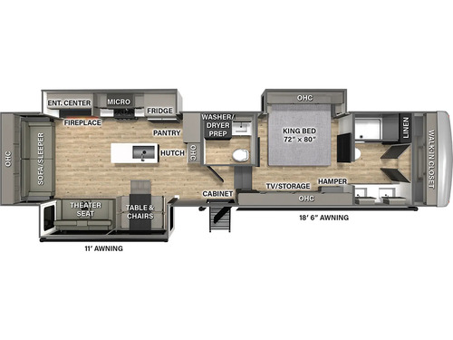 Columbus 383RLH floorplan