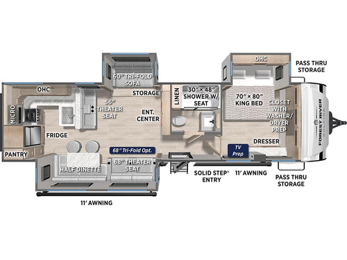 SolAire 3060RKTS floorplan
