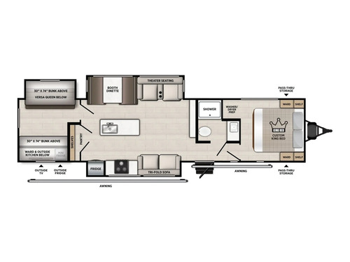 Vibe 3400BH floorplan