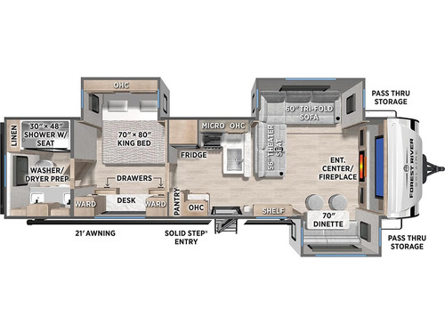 SolAire 3300FLBS floorplan