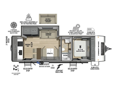 Surveyor Legend 261RKLE floorplan