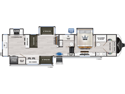 Ahara 395FB floorplan