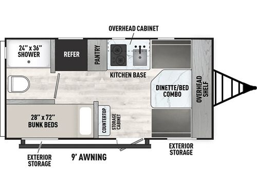 Clipper 3K Series 15BH floorplan