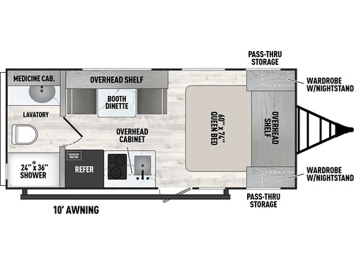 Clipper 3K Series 17FQ floorplan