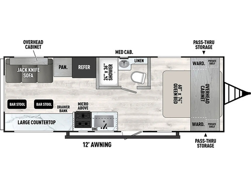 Clipper 5K Series 242MK floorplan