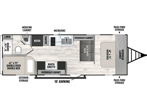 Clipper 5K Series 26BH floorplan